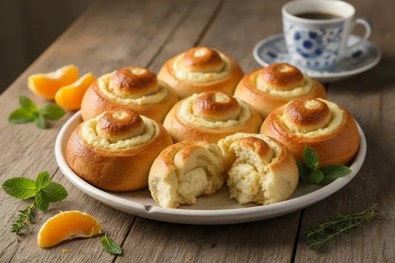 Appelsiini-rahkakierrepullat