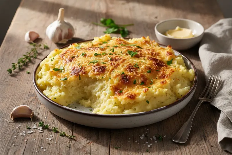 Gratinoitu valkosipulimuusi