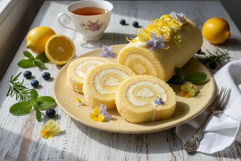 Sitruunainen kääretorttu